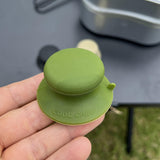 Maxbell Pot Lid Replacement Knob Strong Suction Cup Compact Pan Cover Holding Handle Green