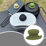 Maxbell Pot Lid Replacement Knob Strong Suction Cup Compact Pan Cover Holding Handle Green