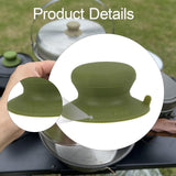 Maxbell Pot Lid Replacement Knob Strong Suction Cup Compact Pan Cover Holding Handle Green