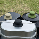 Maxbell Pot Lid Replacement Knob Strong Suction Cup Compact Pan Cover Holding Handle Green