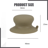 Maxbell Pot Lid Replacement Knob Strong Suction Cup Compact Pan Cover Holding Handle Khaki