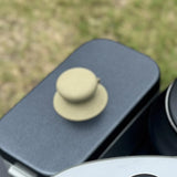 Maxbell Pot Lid Replacement Knob Strong Suction Cup Compact Pan Cover Holding Handle Khaki