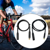 Maxbell E Bike Motor Extension Cable Female to Male Easy to Use Wear Resistant 9 Pin 60cm