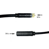 Maxbell E Bike Motor Extension Cable Female to Male Easy to Use Wear Resistant 9 Pin 120cm
