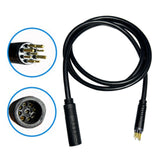 Maxbell E Bike Motor Extension Cable Female to Male Easy to Use Wear Resistant 9 Pin 120cm