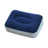 Maxbell Inflatable Foot Pillow Soft Under Desk Foot Support for Airplane Couch Train Blue Gray