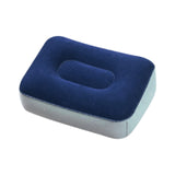 Maxbell Inflatable Foot Pillow Soft Under Desk Foot Support for Airplane Couch Train Blue Gray
