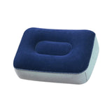 Maxbell Inflatable Foot Pillow Soft Under Desk Foot Support for Airplane Couch Train Blue Gray