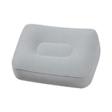 Maxbell Inflatable Foot Pillow Soft Under Desk Foot Support for Airplane Couch Train Gray