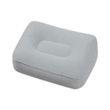 Maxbell Inflatable Foot Pillow Soft Under Desk Foot Support for Airplane Couch Train Gray