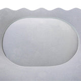 Maxbell Inflatable Foot Pillow Soft Under Desk Foot Support for Airplane Couch Train Gray