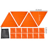 Maxbell High Visibility Orange Safety Signs Kit Versatile Accessories Triangle Shape