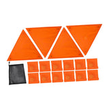 Maxbell High Visibility Orange Safety Signs Kit Versatile Accessories Triangle Shape