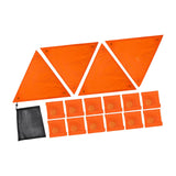 Maxbell High Visibility Orange Safety Signs Kit Versatile Accessories Triangle Shape