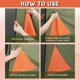 Maxbell High Visibility Orange Safety Signs Kit Versatile Accessories Triangle Shape