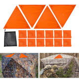 Maxbell High Visibility Orange Safety Signs Kit Versatile Accessories Triangle Shape