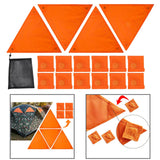 Maxbell High Visibility Orange Safety Signs Kit Versatile Accessories Triangle Shape