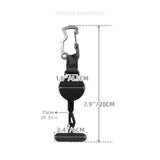 Maxbell Retractable Key Chain Replacement Part Key Ring for Climbing Cycling Fishing