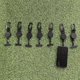 Maxbell Retractable Key Chain Replacement Part Key Ring for Climbing Cycling Fishing