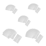 Maxbell 50Pcs Fishing Water Soluble Bags Pva Fast Melt Bags for Outdoor Fishing Lake 12x6cm