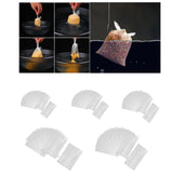 Maxbell 50Pcs Fishing Water Soluble Bags Pva Fast Melt Bags for Outdoor Fishing Lake 12x6cm