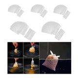 Maxbell 50Pcs Fishing Water Soluble Bags Pva Fast Melt Bags for Outdoor Fishing Lake 12x6cm