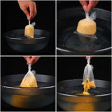 Maxbell 50Pcs Fishing Water Soluble Bags Pva Fast Melt Bags for Outdoor Fishing Lake 12x6cm