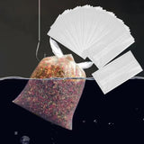 Maxbell 50Pcs Fishing Water Soluble Bags Pva Fast Melt Bags for Outdoor Fishing Lake 10x7cm