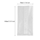 Maxbell 50Pcs Fishing Water Soluble Bags Pva Fast Melt Bags for Outdoor Fishing Lake 14x7cm