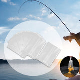 Maxbell 50Pcs Fishing Water Soluble Bags Pva Fast Melt Bags for Outdoor Fishing Lake 16x12cm