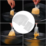 Maxbell 50Pcs Fishing Water Soluble Bags Pva Fast Melt Bags for Outdoor Fishing Lake 16x12cm