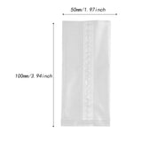 Maxbell 50Pcs Fishing Water Soluble Bags Pva Fast Melt Bags for Outdoor Fishing Lake 10x5cm