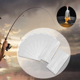 Maxbell 50Pcs Fishing Water Soluble Bags Pva Fast Melt Bags for Outdoor Fishing Lake 10x5cm