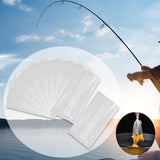 Maxbell 50Pcs Fishing Water Soluble Bags Pva Fast Melt Bags for Outdoor Fishing Lake 10x5cm