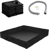 Maxbell Foldable Shower Pan RV Hiking with Water Hose Yard Camping Shower Base Floor