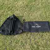 Maxbell Folding Tripod Stool Rotating Foldable Camping Stool Chair for Beach Camping Black