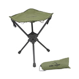Maxbell Folding Tripod Stool Rotating Foldable Camping Stool Chair for Beach Camping Green