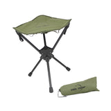 Maxbell Folding Tripod Stool Rotating Foldable Camping Stool Chair for Beach Camping Green