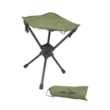 Maxbell Folding Tripod Stool Rotating Foldable Camping Stool Chair for Beach Camping Green