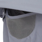 Maxbell Sun Hat with Neck Flap Face Cover Fishing Hat for Camping   Light Gray