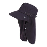 Maxbell Sun Hat with Neck Flap Face Cover Fishing Hat for Camping   Dark Gray