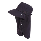 Maxbell Sun Hat with Neck Flap Face Cover Fishing Hat for Camping   Dark Gray