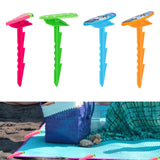 Maxbell 10Pcs Beach Towel Clips Picnic Mat Clips for Poolside Lounging Travel Pink