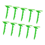 Maxbell 10Pcs Beach Towel Clips Picnic Mat Clips for Poolside Lounging Travel Green