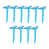 Maxbell 10Pcs Beach Towel Clips Picnic Mat Clips for Poolside Lounging Travel Blue