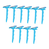 Maxbell 10Pcs Beach Towel Clips Picnic Mat Clips for Poolside Lounging Travel Blue