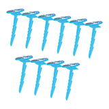 Maxbell 10Pcs Beach Towel Clips Picnic Mat Clips for Poolside Lounging Travel Blue