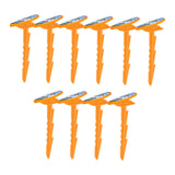 Maxbell 10Pcs Beach Towel Clips Picnic Mat Clips for Poolside Lounging Travel Orange
