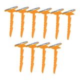 Maxbell 10Pcs Beach Towel Clips Picnic Mat Clips for Poolside Lounging Travel Orange