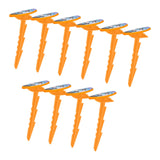 Maxbell 10Pcs Beach Towel Clips Picnic Mat Clips for Poolside Lounging Travel Orange